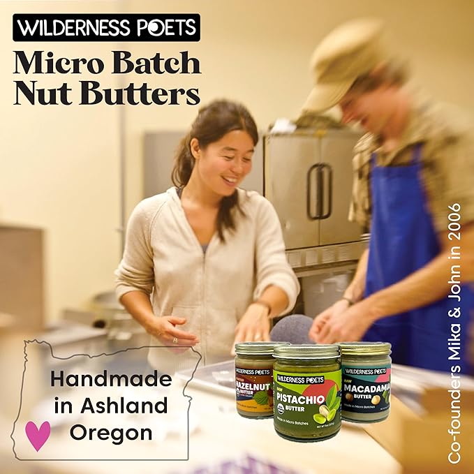 Wilderness Poets, Raw Macadamia Butter (272 Ounce - 17 Pound - 2 Gallon)