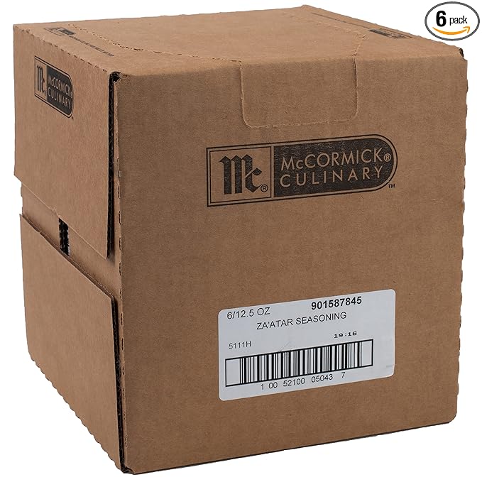 McCormick Culinary Za'atar Seasoning, 12.5 oz (Pack of 6) - Six 12.5 Ounce Containers of Zaatar