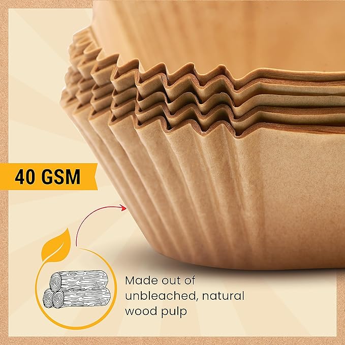 Air Fryer Liners for Ninja Foodi Dual ??125Pcs Disposable Parchment Paper for Ninja DZ201 DZ401