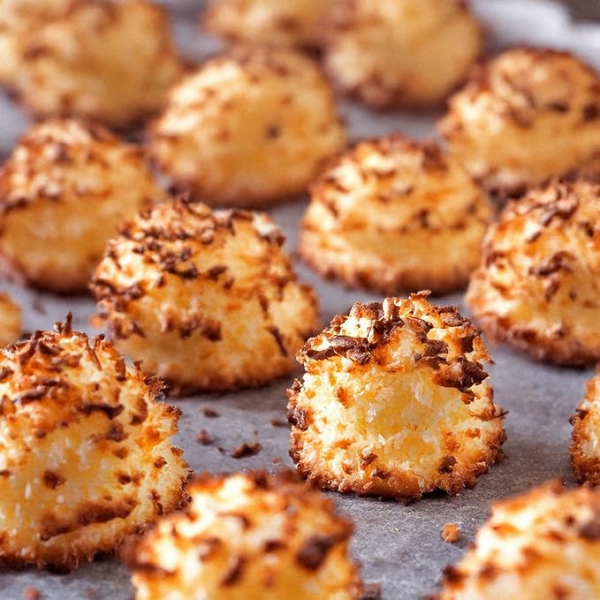 Golden Premium Quality Coconut Macaroons Slices - 12 oz (340 g) | Natural Super Fruit Perfect for