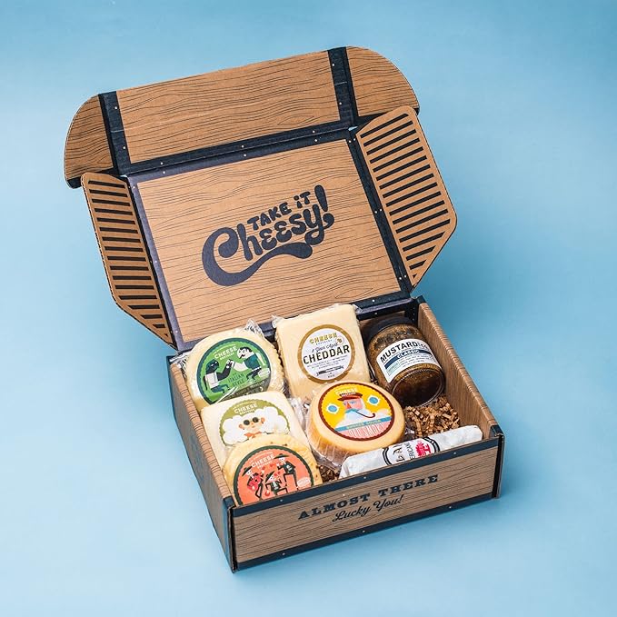 Cheese Bros. World's Cheesiest Dad Father's Day Gift Box | Wisconsin Made | Includes Italian