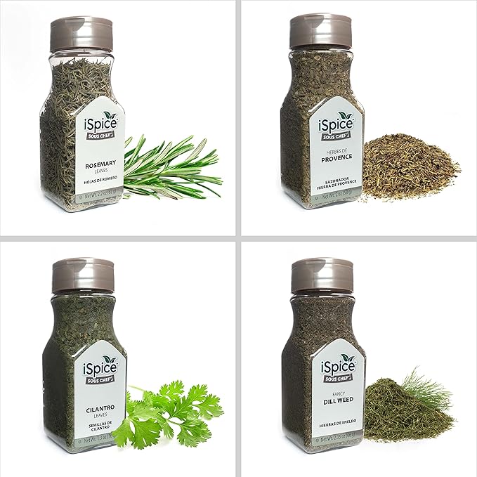 iSpice Spices and Seasonings Sets Starter Kitchen Set for Cooking - Spices Variety Pack Herb, &