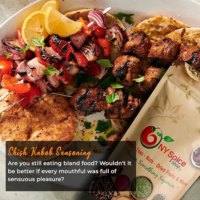 NY SPICE SHOP Shish Kabob Seasoning - Authentic Middle Eastern Kebab Spice Blend - Shish Spices