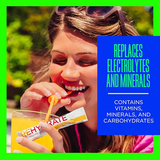 AdvoCare Rehydrate Electrolyte Drink Mix - Hydration & Recovery Drink with Sodium, Potassium & More