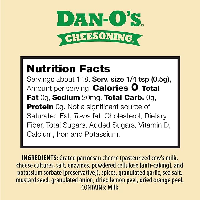 Dan-O's 3 Bottle Seasoning Set, Small Bottles, 3 Pack, Includes Cheesoning, SEA-soning and Original
