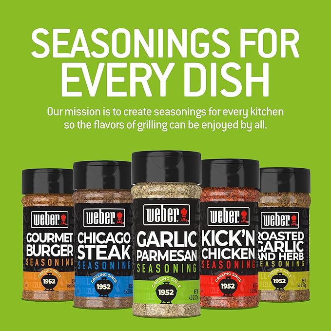 Weber Garlic Parmesan Seasoning, 4.3 oz