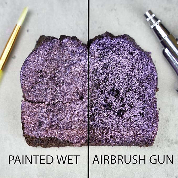 Luster Dust - Purple Iridescent (4g 1x Jar) | Edible Vegan Dust & Paint for Cake Decorating, Ice
