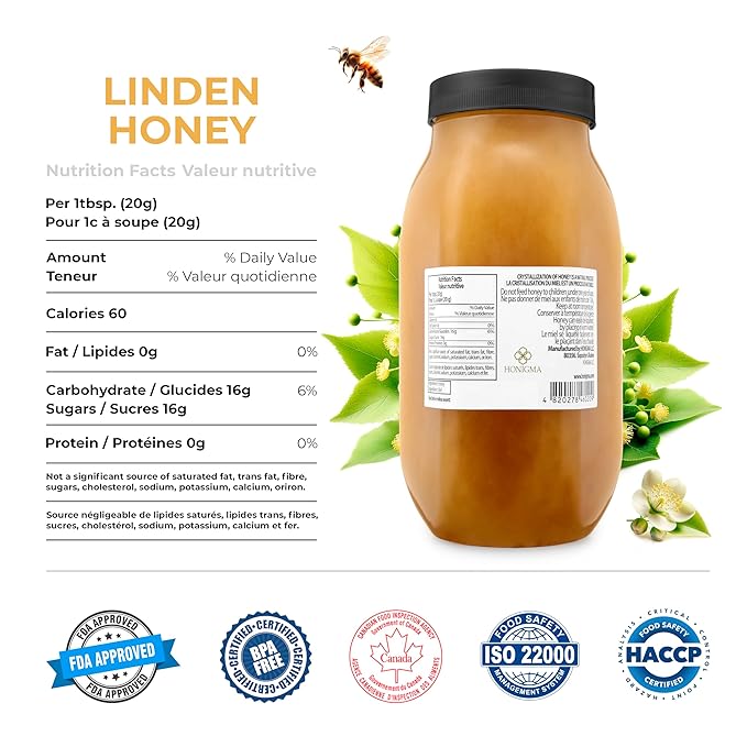 HONIGMA® Marma Linden Honey | Authentic Raw Honey from Ukraine | 100% Pure, Unpasteurized & Fully