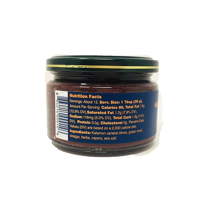 Oilladi Tapenade Kalamon Olive Spread imported from Greece, 8.1 oz