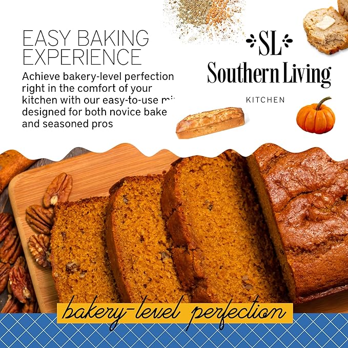 Southern Living Gourmet Pumpkin Bread Mix, Easy-to-Bake Delight, Perfect for Potlucks, Fall
