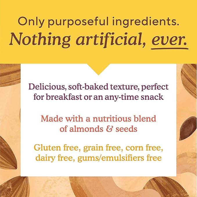 Simple Mills Almond Flour Snack Bars, Peanut Butter Chocolate Chip - Gluten Free, Made with Organic