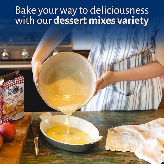 Calhoun Bend Mill Variety Bundle Mixes | Easy to Make Homemade Dessert for Apples, Peaches, Berries