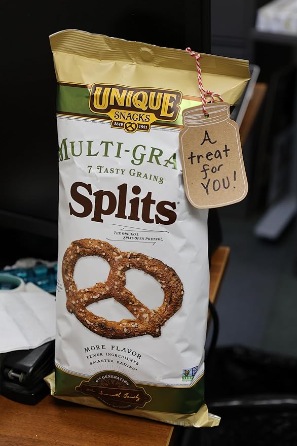 Unique Snacks - Multi Grain Splits Pretzels, Homestyle Baked, Certified OU Kosher and non-GMO, 11
