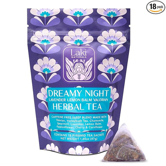 Dreamy Night Sleep Tea (1.65 oz, Pack of 18 Tea Bags) ??Sleepytime Calming Caffeine Free Tea Herbal