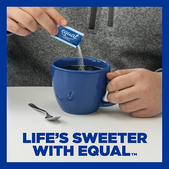 EQUAL 0 Calorie Sweetener, Aspartame and Acesulfame-K Sweetener Packets, Zero Calorie Sugar