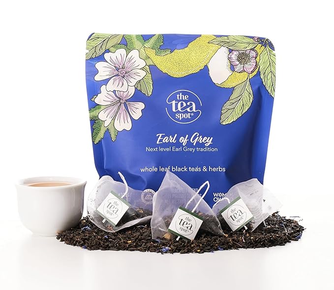 The Tea Spot Earl of Grey Black Tea with Citrus for Energy | Blend of Black Tea, Citrus Root