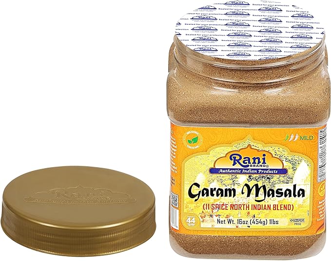 Rani Garam Masala Indian 11-Spice Blend 16oz (1lb) 454g PET Jar, Pack of 6 ~ All Natural, Salt-Free