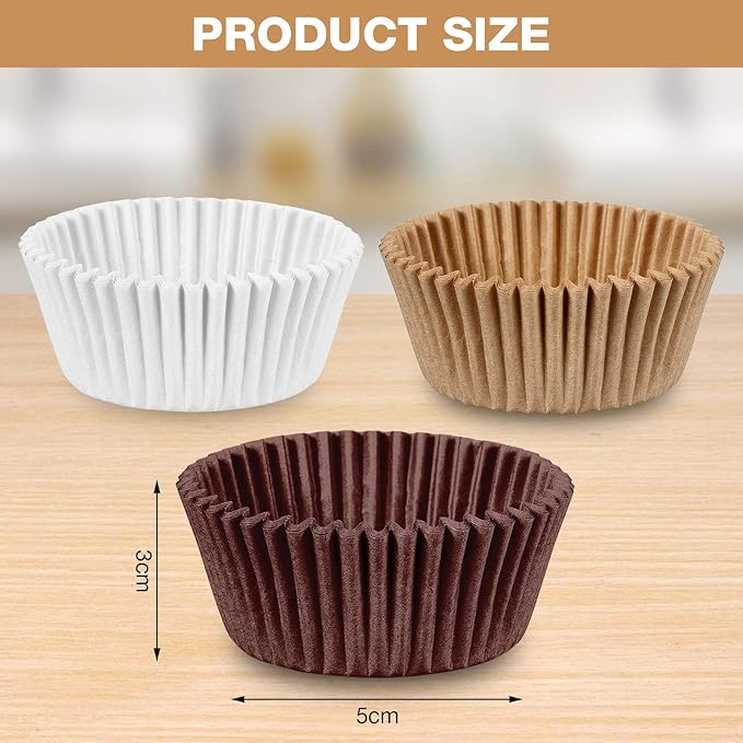 Zonon 1000 Counts Cupcake Liners for Baking Liners Paper Cupcake Wrappers Bulk Cup Cake Cases