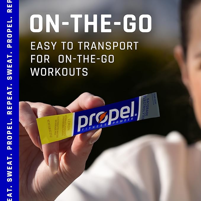 Propel Electrolyte Enhanced Water Drink Mix Powder Packets, Lemon, Zero Calorie & Zero Sugar