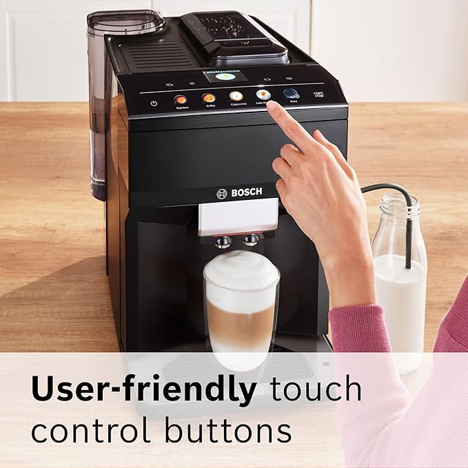 Bosch 500 Series Fully Automatic Espresso and Coffee Machine – Touch Control Panel, Milk Hose