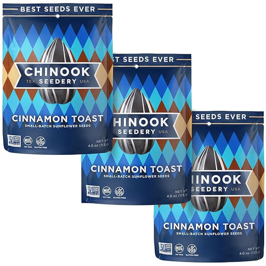 Chinook Seedery Roasted Jumbo Sunflower Seeds - Keto Snacks - Best For Snack Packs - Gluten Free