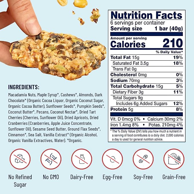 The YES Bar YES Bar ??Macadamia Chocolate ??Plant Based Protein, Decadent Snack Bar ??Vegan, Paleo