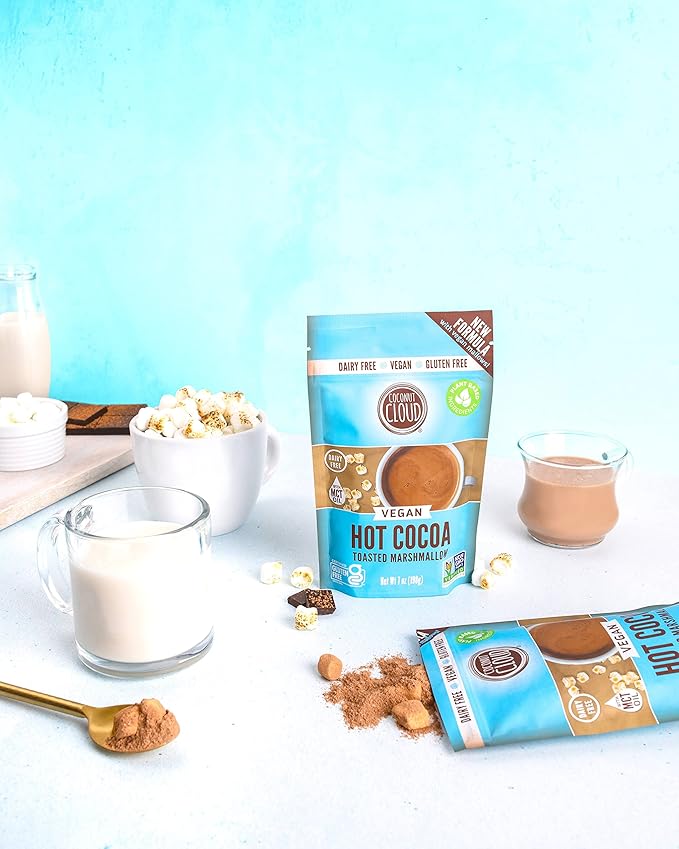 Dairy-Free Instant Hot Cocoa Mix with Vegan Marshmallows - Creamy, Natural Colorado Cocoa