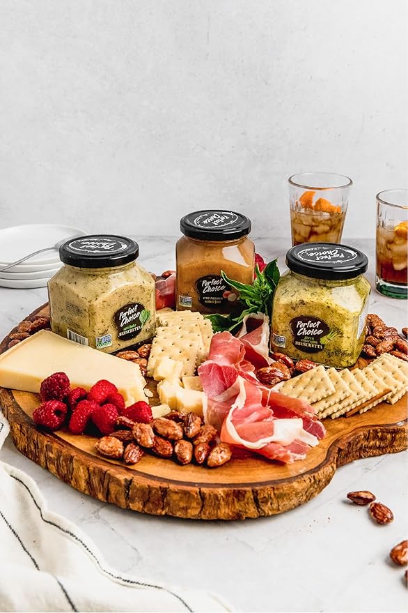 Perfect Choice Variety Pack with Delicious Artichoke Bruschetta, Green Asparagus Bruschetta &