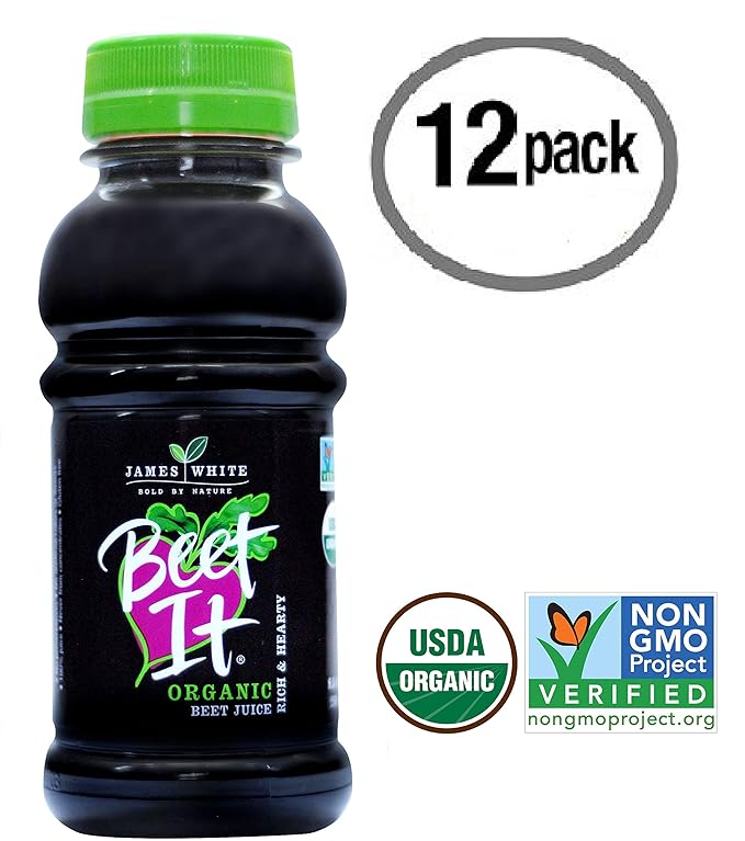 BEET IT Organic Beet Juice, 8.5 Ounce (Pack of 12) GMO-Free 100% Natural Beet Juice Organic