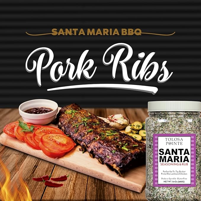 Tolosa Pointe Santa Maria Seasoning & BBQ Rub 24oz ??Authentic California Blend, Gluten-Free, No