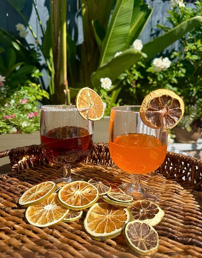 Utama Dehydrated Citrus - 50+ Piece Dried Lemon/Lime/Orange/Grapefruit - Cocktail/Food Garnishing