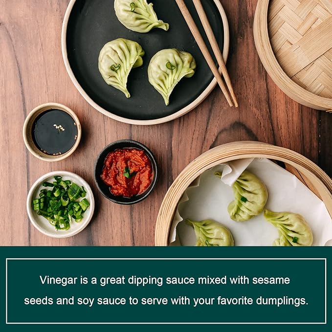 Soeos Chinkiang Vinegar 16.9 fl oz (Pack of 2), Zhenjiang Vinegar, Chinese Black Vinegar, Chinese