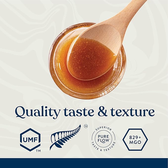 100% Pure New Zealand Honey UMF 20+ MGO 826+ Raw Manuka Honey, Unfiltered Certified Award Winning