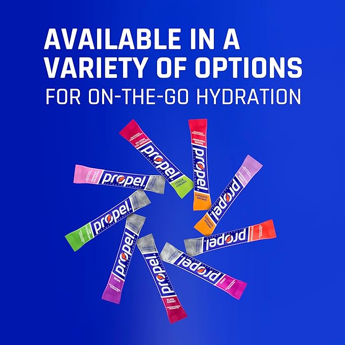 Propel Electrolyte Enhanced Water Drink Mix Powder Packets, Black Cherry, Zero Calorie & Zero Sugar