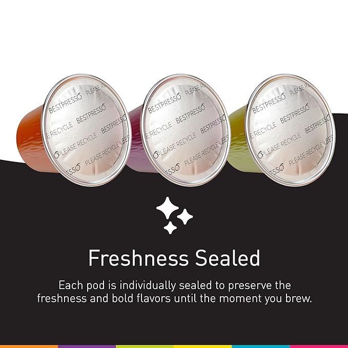 Bestpresso Coffee for Nespresso OriginalLine Machine 120 pods Certified Genuine Espresso Variety