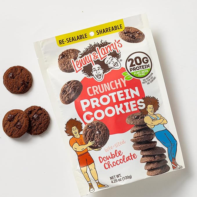 Lenny & Larry's The Complete Crunchy Cookie, Double Chocolate, 6g Plant Protein, Vegan, Non-GMO