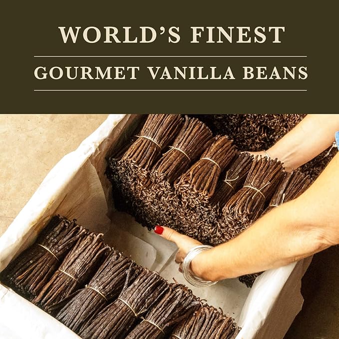 16 oz (1 lb) Organic Madagascar Whole Vanilla Beans, Grade A Vanilla Pods, Premium Vanilla Beans