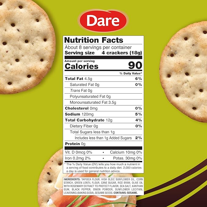 Breton Gluten Free Olive Oil and Cracked Pepper Crackers Bulk (Pack of 6) - Entertaing Pack
