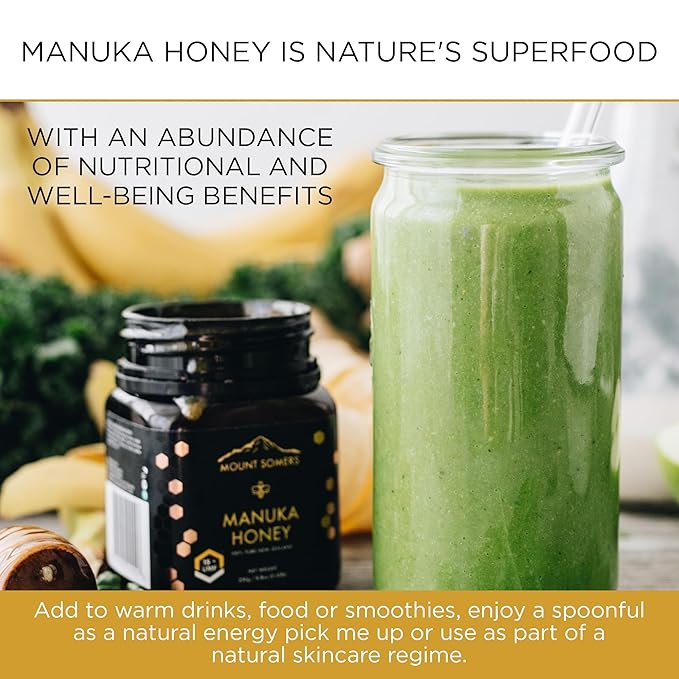 Mount Somers Premium Manuka Honey MGO 514+ / UMF 15+ 100% Pure New Zealand Manuka Honey - Genuine