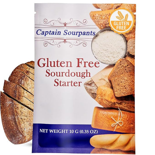 Gluten Free Sourdough Starter - 100+ Year Old Dehydrated Heirloom Style Sourdough Starter Kit for