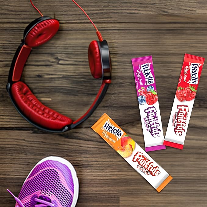 Welch's Absolute Fruitfuls Fruit Strips, Tasty Dried Fruit Snacks for School Lunches, Berry