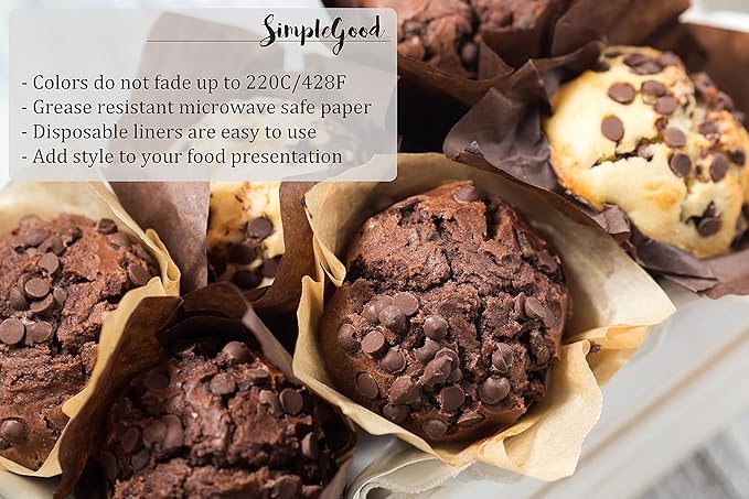 Red Check Medium Size Tulip Baking Cups Cupcake Liners Muffin Liners Greaseproof Paper 1000