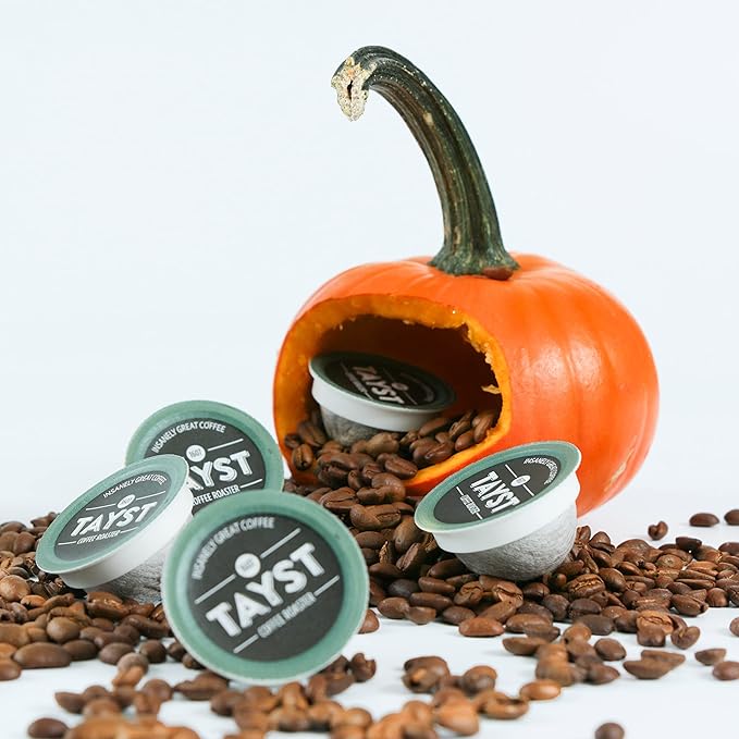 Tayst Coffee Pods, Pumpkin Crush Medium Roast, K Cups Compatible with Keurig Coffee Maker