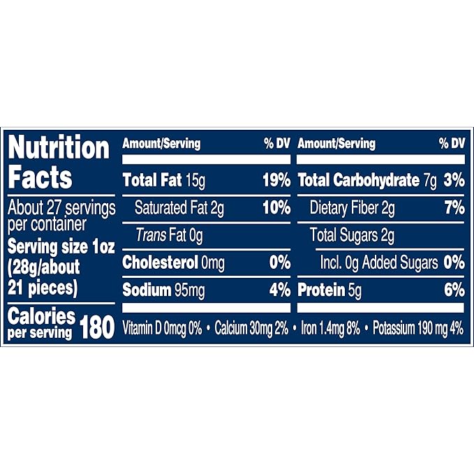 PLANTERS Deluxe Mixed Nuts, Cashews, Almonds, Pecans, Pistachios, Hazelnuts, Roasted with Sea Salt