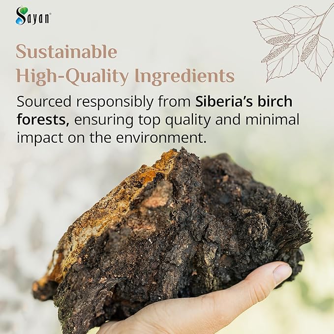 Sayan Chaga Mushroom Extract Powder (2.2 Lb) ??Freeze Dried Siberian Wild Harvested - Organic