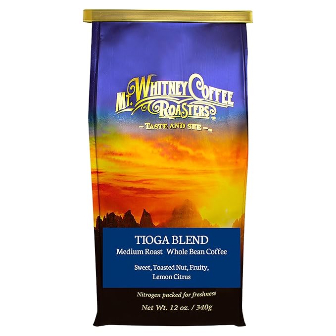 Mt. Whitney Tioga Blend Coffee (Whole Bean, 12 Oz)