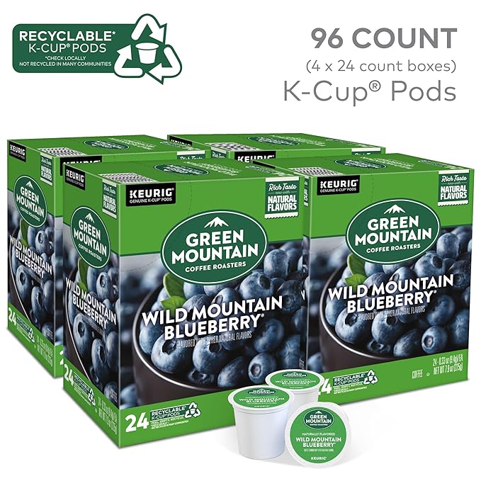 Green Mountain Coffee Roasters Wild Mountain Blueberry Keurig Single-Serve K-Cup pods, Light Roast