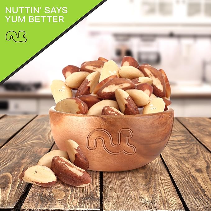 NUT CRAVINGS - Raw Brazil Nuts, Unsalted, No Shell, Whole, (48oz - 3 LB) Bulk Nuts Packed Fresh in