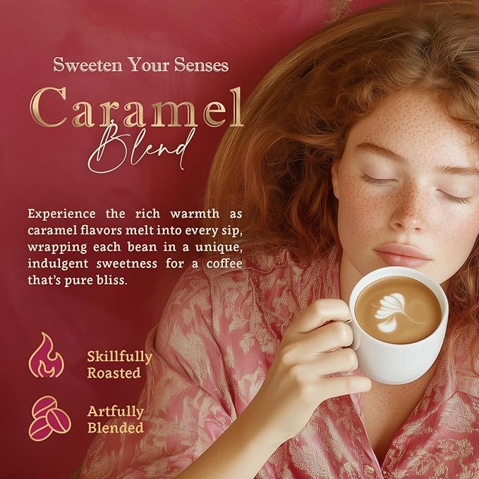 Flavored Ground Coffee ??Caramel, 100% Arabica, Single Origin, Medium Roast, USDA Organic