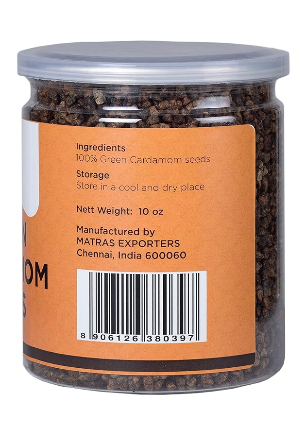 Cardamom Seeds | 10 oz / 283g | Fresh & Fragrant Rich Cardamon Seeds | Great for Coffee, Tea